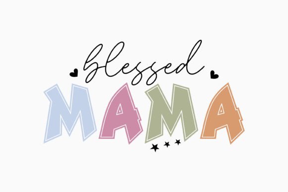 Blessed Mama Retro Mothers Day SVG Review