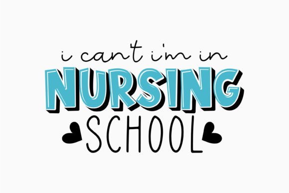I Can t I Am in Nursin Retro Nurse Quote