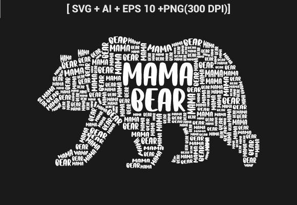 Mama Bear Mothers Day Word Cloud Svg Review