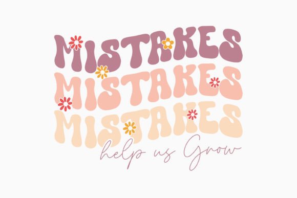 Retro Teacher SVG Mistakes Help Us Grow